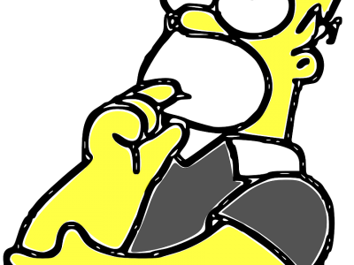 Homer Simpson nachdenken