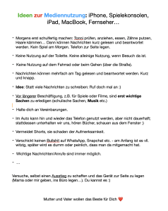 Mediennutzung Kinder und Jugendliche Regeln Checkliste 